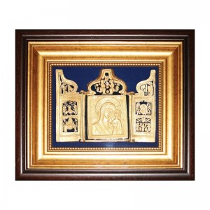 Икона Богоматерь Казанская с миниатюрами