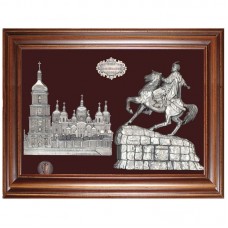 Сувенир «Богдан Хмельницкий на фоне Софийского собора»
